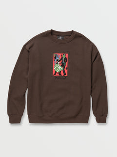 Featured Artist Bob Mollema Crew Sweatshirt - Dark Brown (A4632203_DBR) [1]