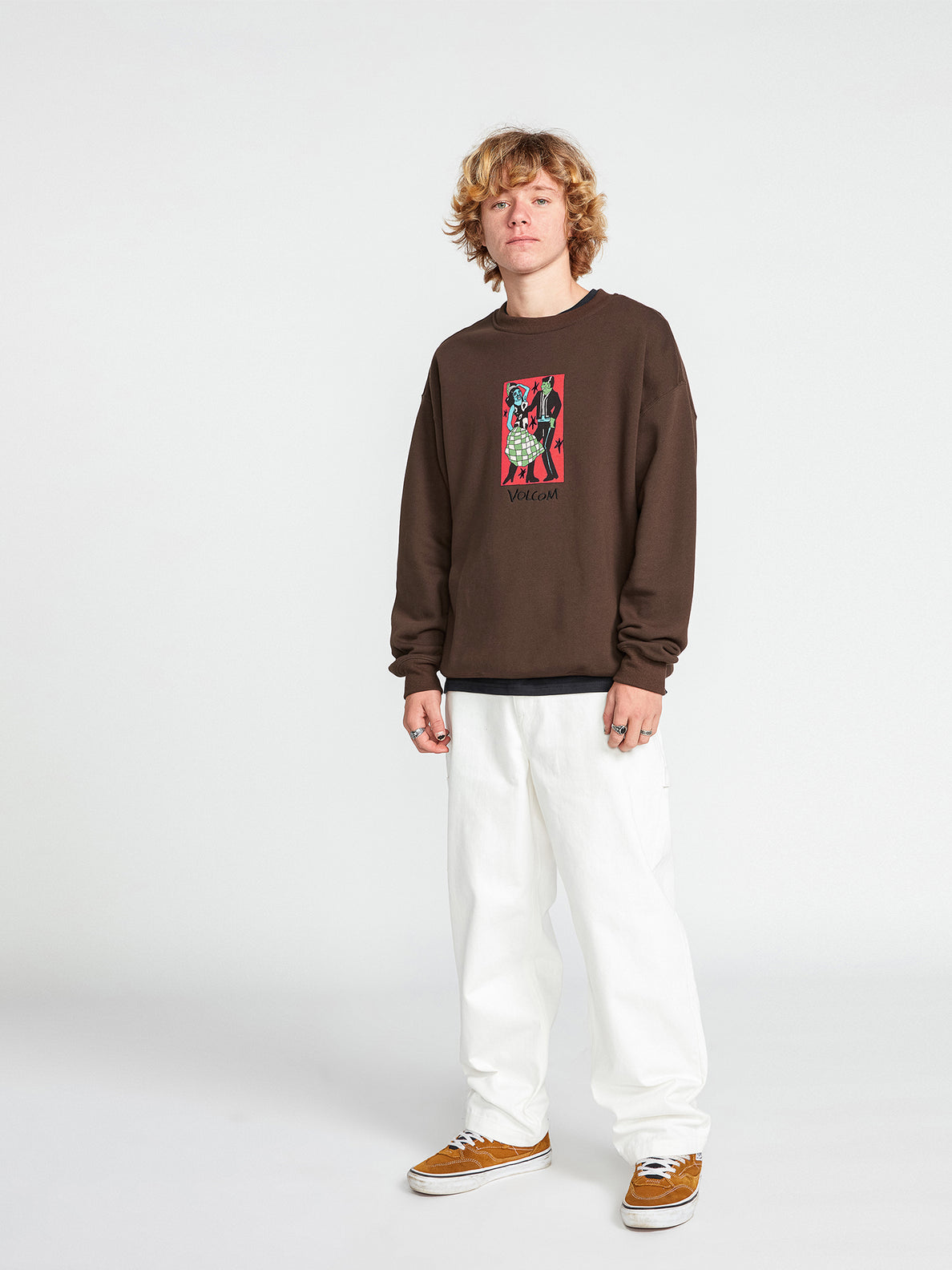 Featured Artist Bob Mollema Crew Sweatshirt - Dark Brown (A4632203_DBR) [B]