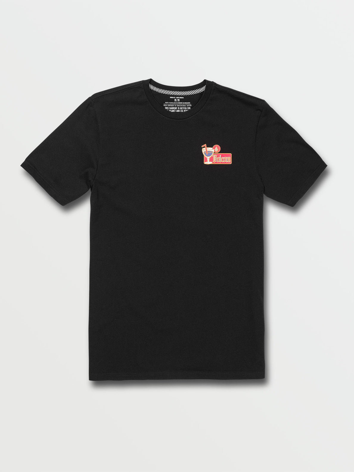 Volctail Short Sleeve Tee - Black (A5042101_BLK) [F]