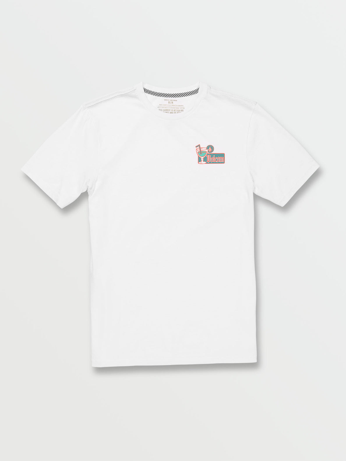 Volctail Short Sleeve Tee - White (A5042101_WHT) [F]
