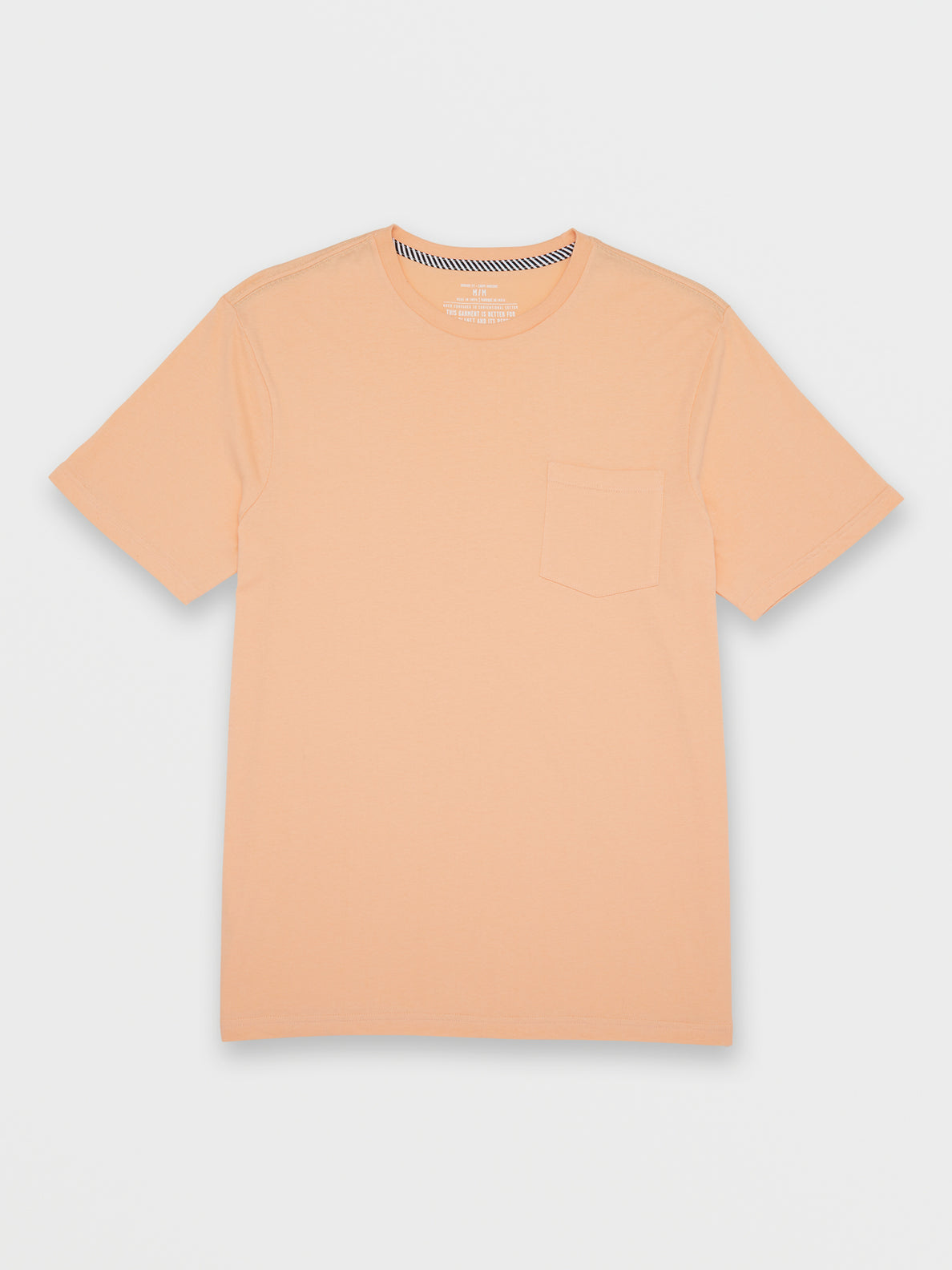 Solid Short Sleeve Pocket Tee - Summer Orange