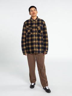 Bowered Fleece Long Sleeve Jacket - Dark Khaki (A5832101_DKA) [2]