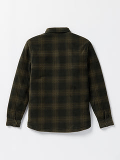 Bowered Fleece Long Sleeve Shirt - Bison (A5832202_BSN) [B]
