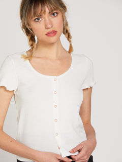 Lived In Lounge Short Sleeve - Star White (B0122001_SWH) [F]