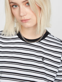 Party Pack Short Sleeve Top - Black White (B0132201_BWH) [1]
