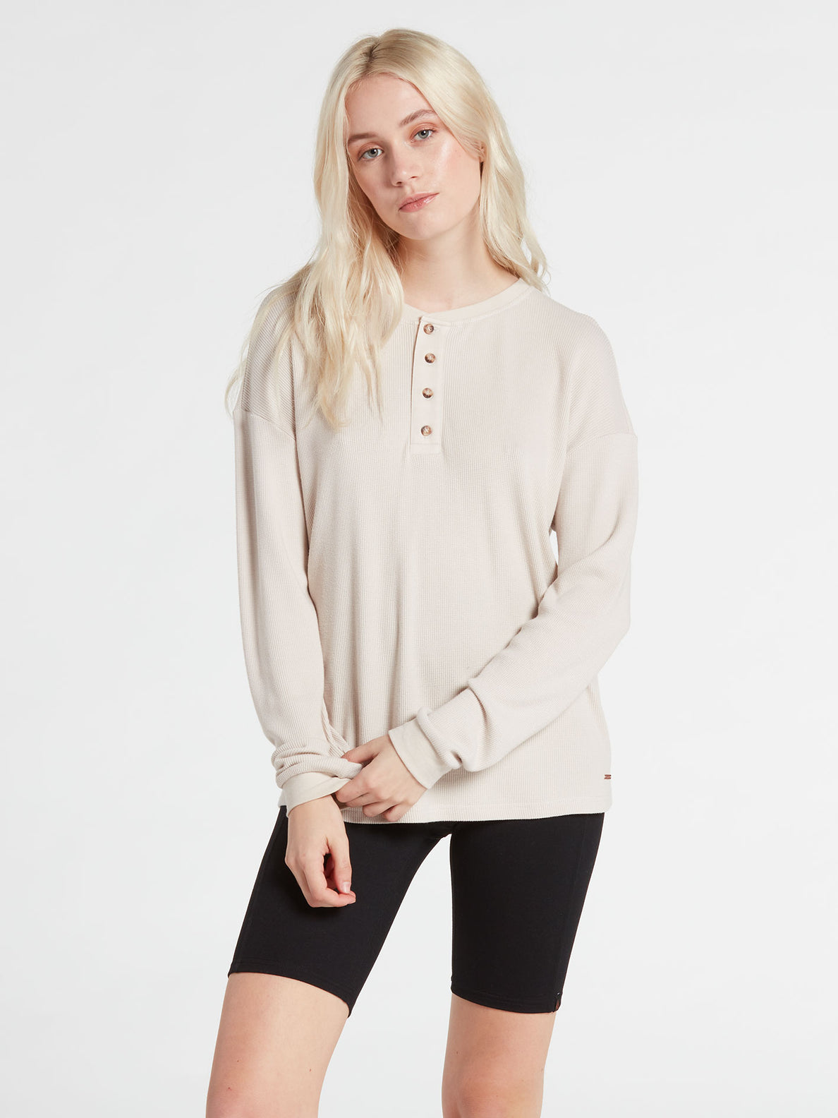 Lived In Lounge Thermal Long Sleeve Tee - Bone – Volcom US