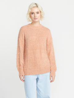 Fuzzilicious Sweater - Clay (B0732312_CLY) [F]