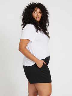 Frochickie Chino Shorts Plus Size - Black (B0911800P_BLK) [1]