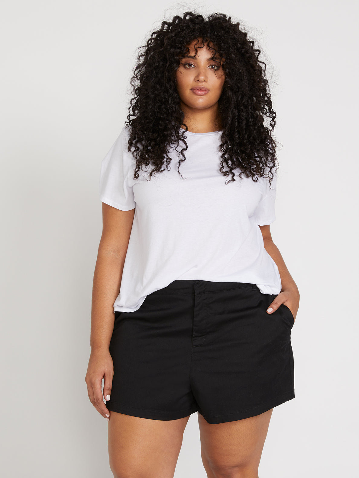 Frochickie Chino Shorts Plus Size - Black