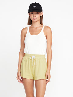 Lived in Lounge Fleece Shorts - Citron