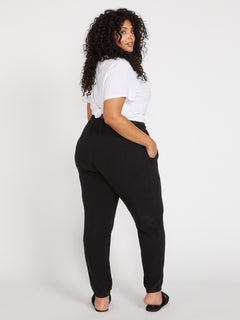 Lived In Lounge Fleece Pants Plus Size - Black