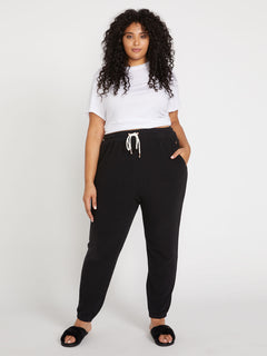 Lived In Lounge Fleece Pant Plus Size - Black (B1111801P_BLK) [F]