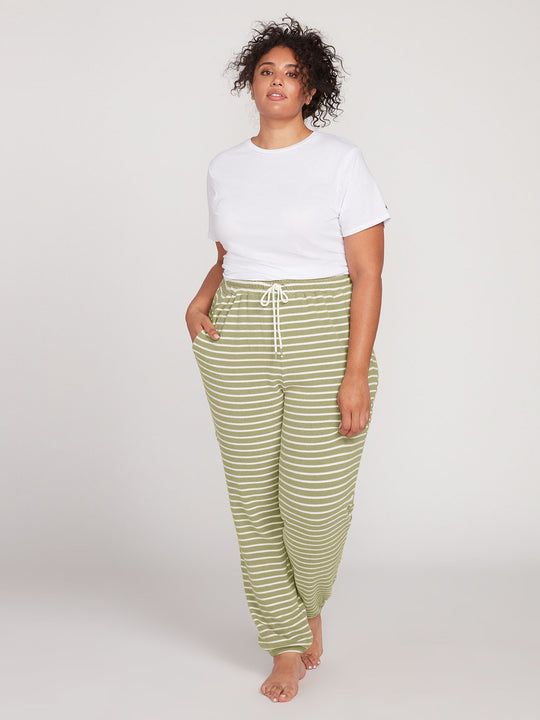 Lived In Lounge Fleece Pant Plus Size - Dusty Green (B1111801P_DGN) [F]