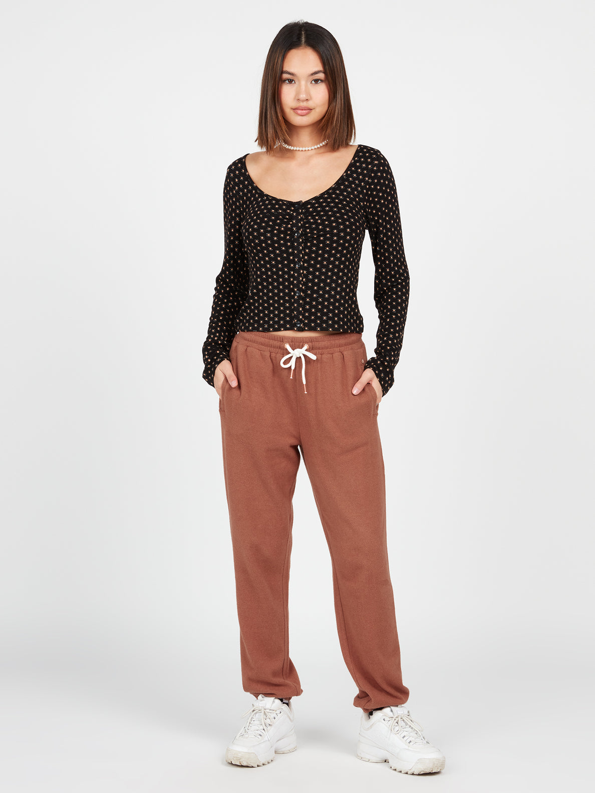Lived In Lounge Fleece Pants - Dark Clay (B1232208_DCL) [2]
