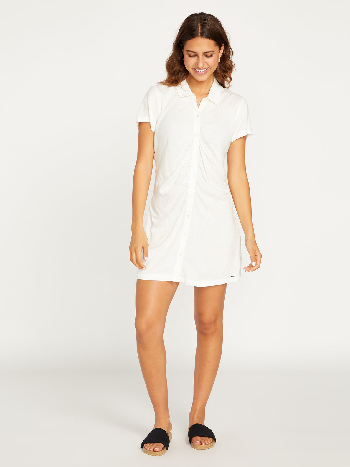 Coco Ho Shirt Dress - Star White (B1312317_SWH) [F]