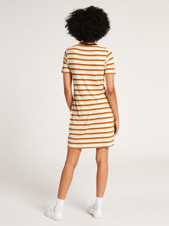 Avoid the Void Striped T-Shirt Dress - Multi (B1332100_MLT) [B]