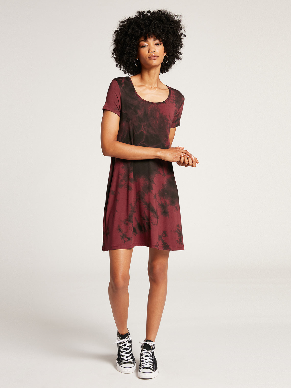 Be Easy Babe Tie Dye Dress - Auburn (B1332102_AUB) [F]