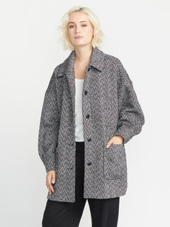 Beegy Coat Jacket - Heather Grey (B1732311_HGR) [F]