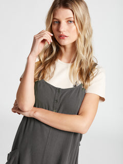 All In For This Romper - Charcoal (B2842101_CHR) [2]
