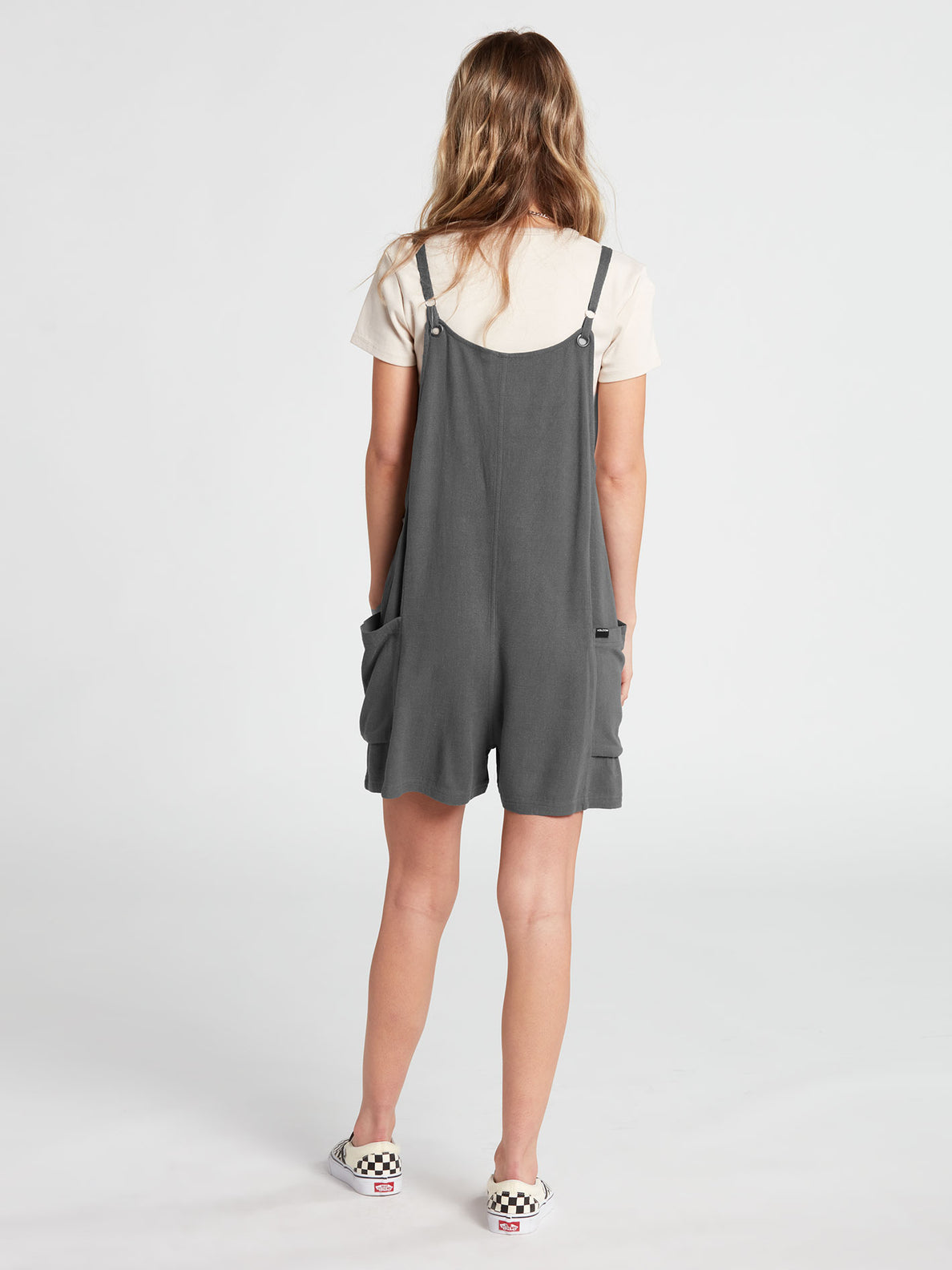 All In For This Romper - Charcoal (B2842101_CHR) [B]