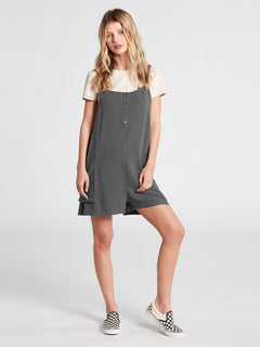 All In For This Romper - Charcoal (B2842101_CHR) [F]