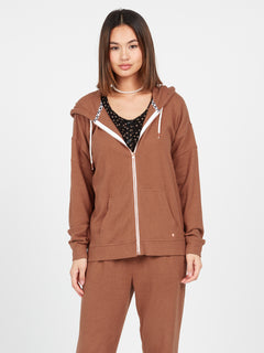 Lived In Lounge Zip Hoodie - Dark Clay (B4832203_DCL) [1]