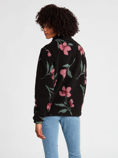 Bloom Box Mock Neck Sweatshirt - Sepia (B4842100_SEP) [B]