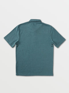 Big Boys Hazard Pro Short Sleeve Polo Shirt - Storm Blue (C0132100_SRB) [B]