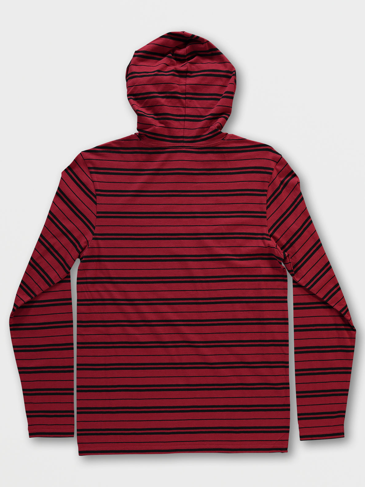 Big Boys Parables Striped Hooded Shirt - Rio Red