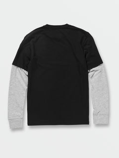 Big Boys Burnett Twofer Long Sleeve Shirt - Black (C0332231_BLK) [B]