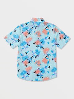 Big Boys Warbler Short Sleeve Woven Shirt - Aquamarine