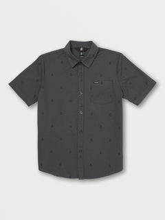 Big Boys Patterson Short Sleeve Shirt - Black