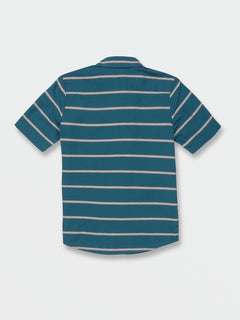 Big Boys Sayzon Stripe Short Sleeve Shirt - Aged Indigo (C0412331_AIN) [B]