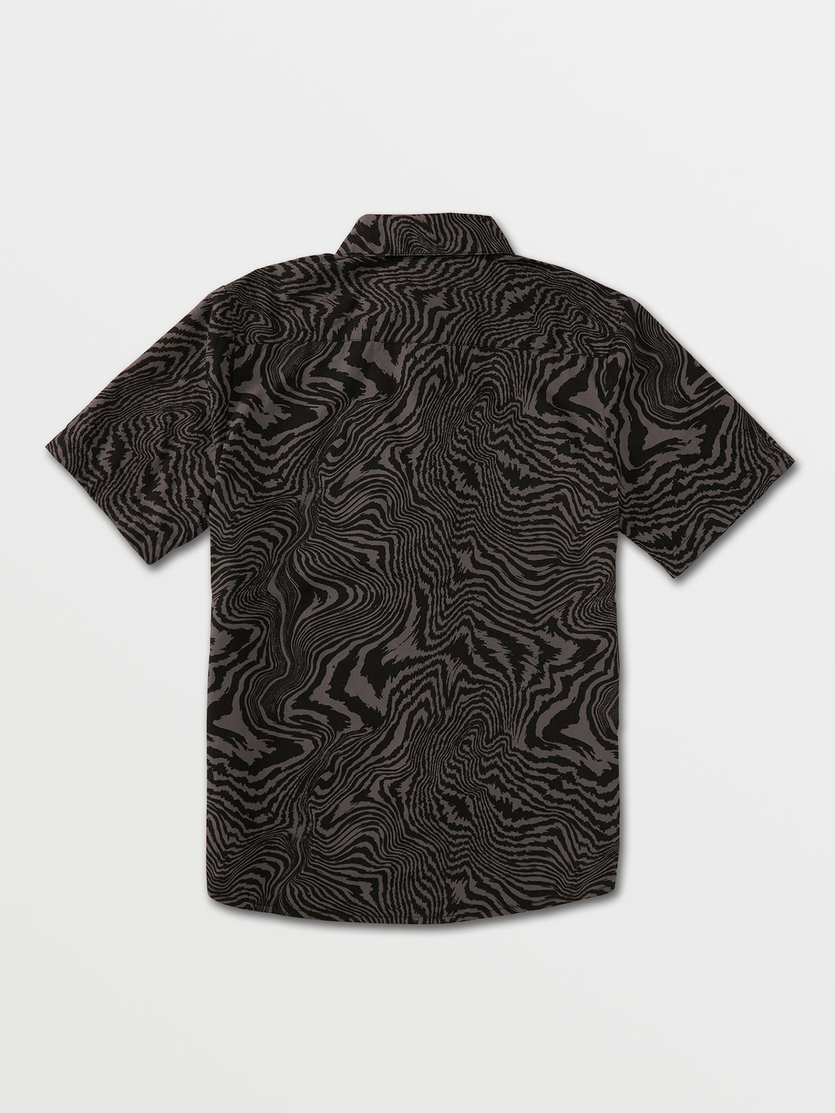 Big Boys Marbeled Zebra Short Sleeve Shirt - Black (C0432130_BLK) [B]