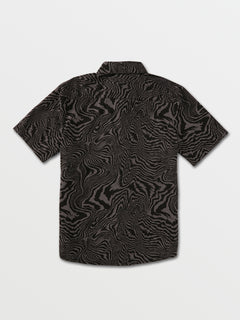 Big Boys Marbeled Zebra Short Sleeve Shirt - Black (C0432130_BLK) [B]