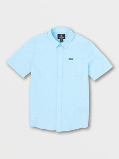 Big Boys Salford Short Sleeve Shirt - Washed Blue (C0432201_WBU) [B]