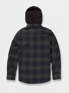 Big Boys Tone Stone Hooded Long Sleeve Shirt - Cedar Green (C0532230_CDG) [1]