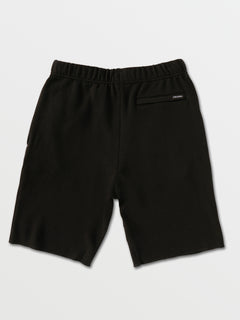 Big Boys Iconic Stone Fleece Shorts - Black (C1032102_BLK) [B]