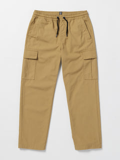 Big Boys March Cargo Elastic Waist Pants - Dark Khaki (C1232332_DKA) [F]