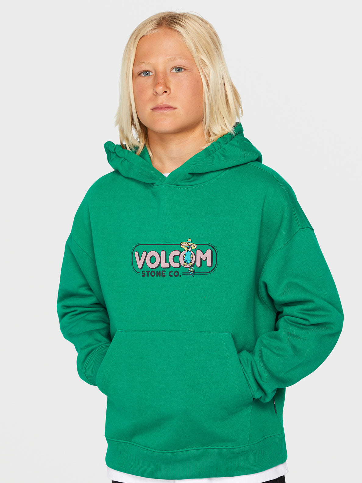 Big Boys Mountainside Pullover Hoodie - Synergy Green (C4112313_SYG) [17]