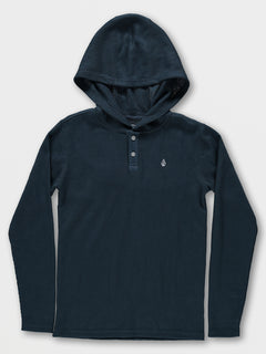 Big Boys Russel Hooded Thermal - Faded Navy