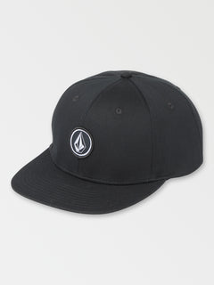 V Quarter Snapback 2 Hat - Black