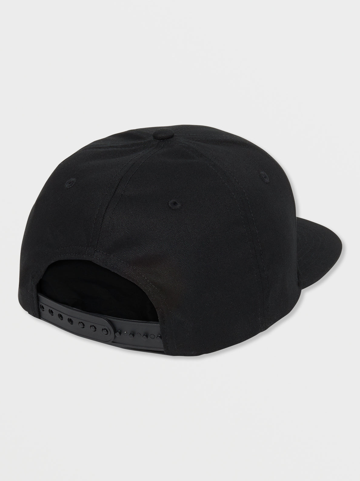 V Square Snapback Hat - Black