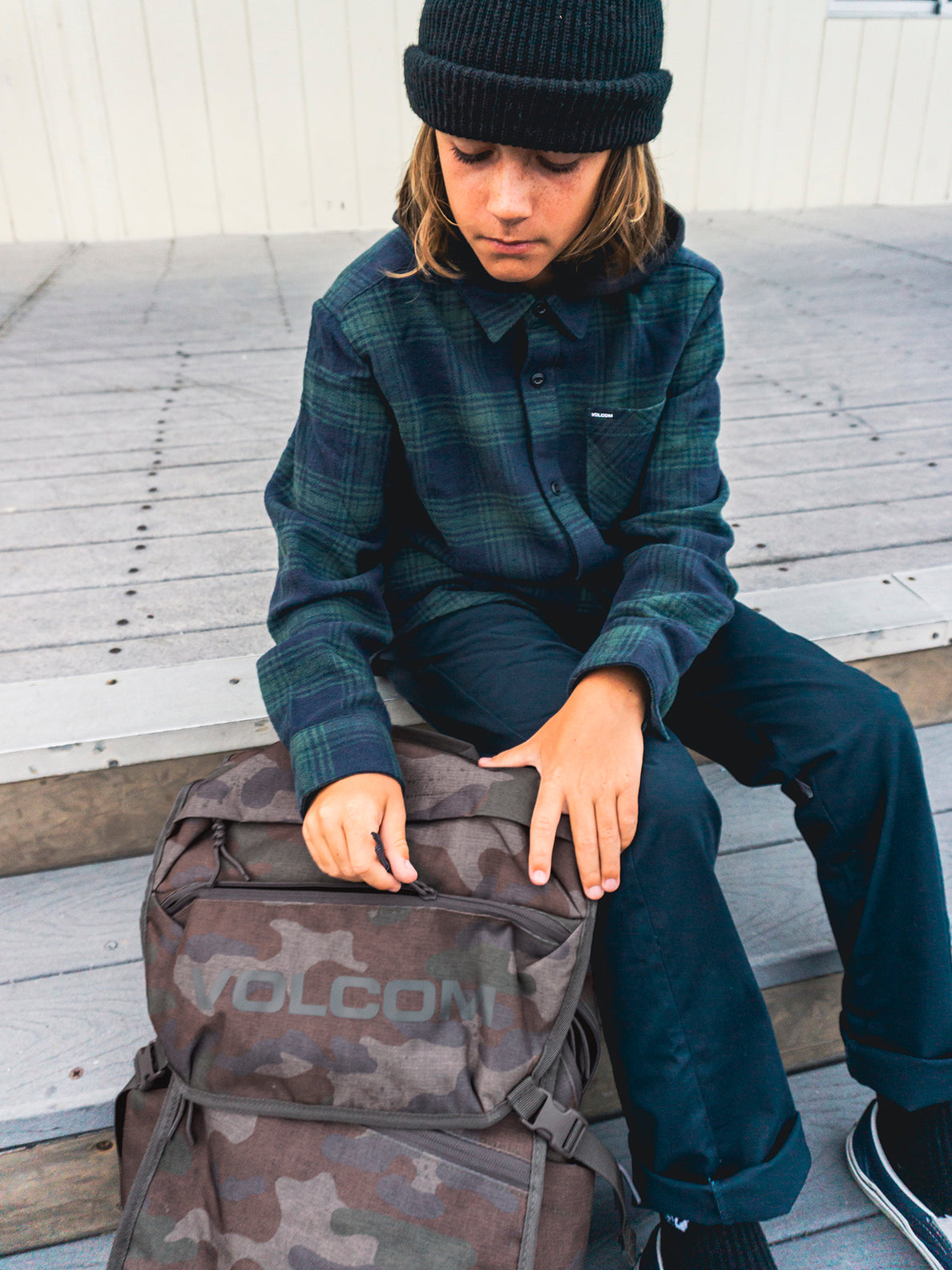 Volcom Substrate Backpack - Army Green Combo