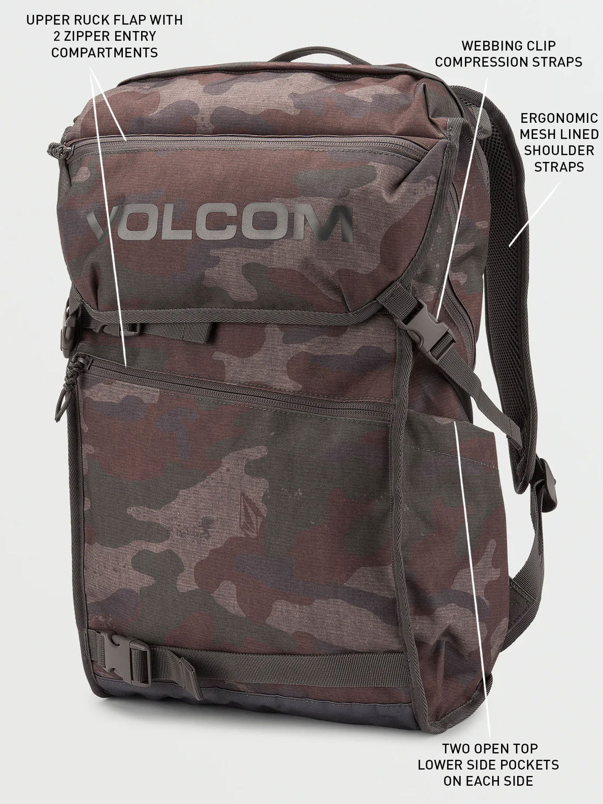 Volcom Substrate Backpack - Army Green Combo