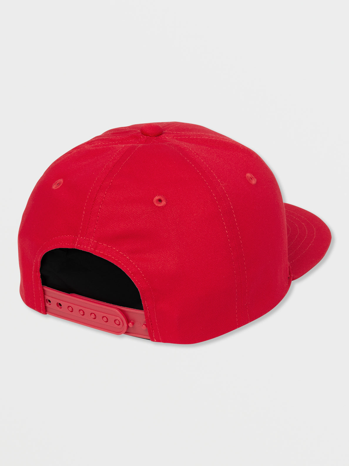 Big Boys V Square Snapback Hat - Chili Red