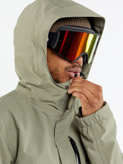 Mens L Insulated Gore-Tex Jacket - Light Military – Volcom US