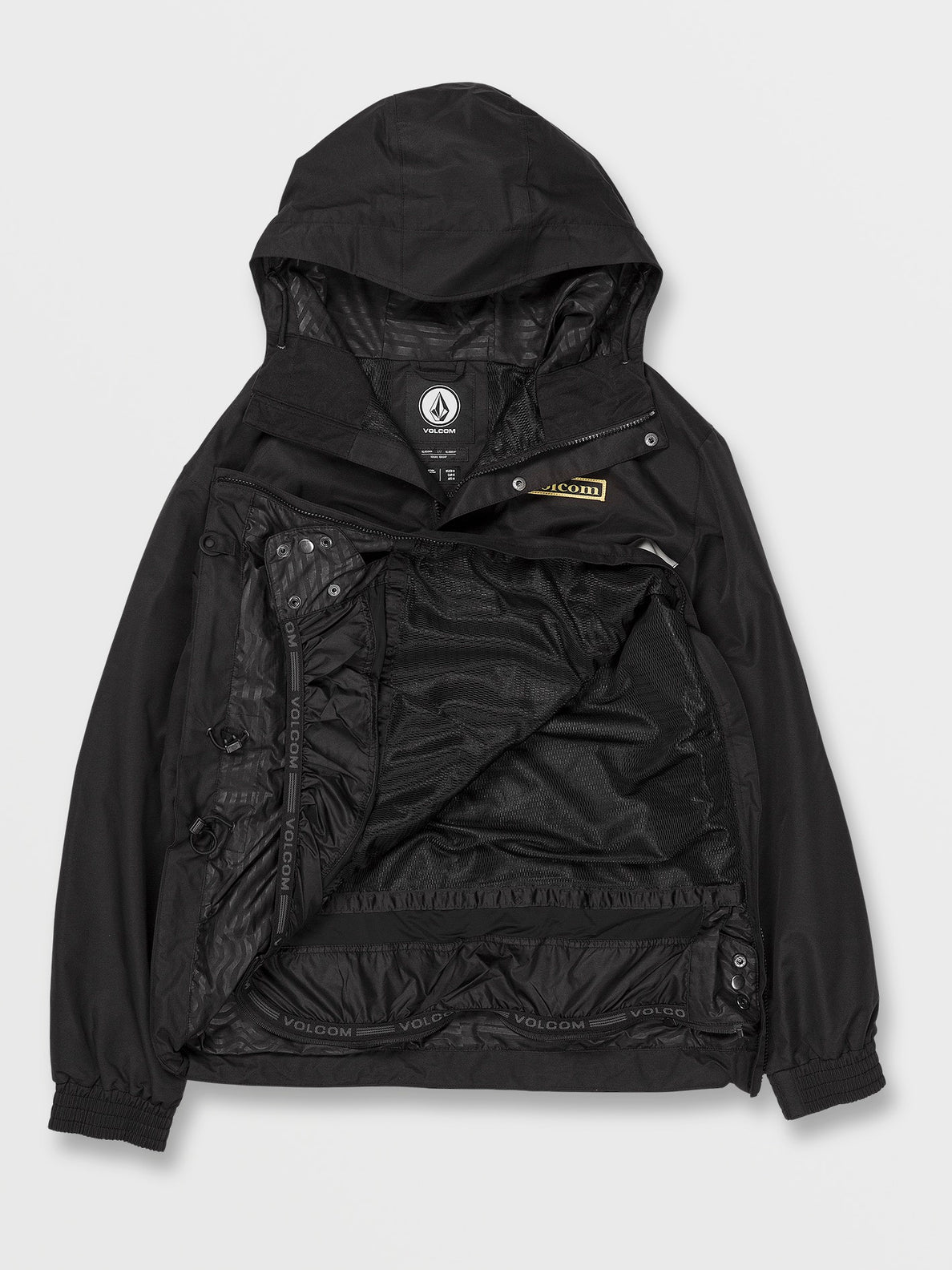 Mens Longo Pullover Jacket - Black (G0652411_BLK) [21]