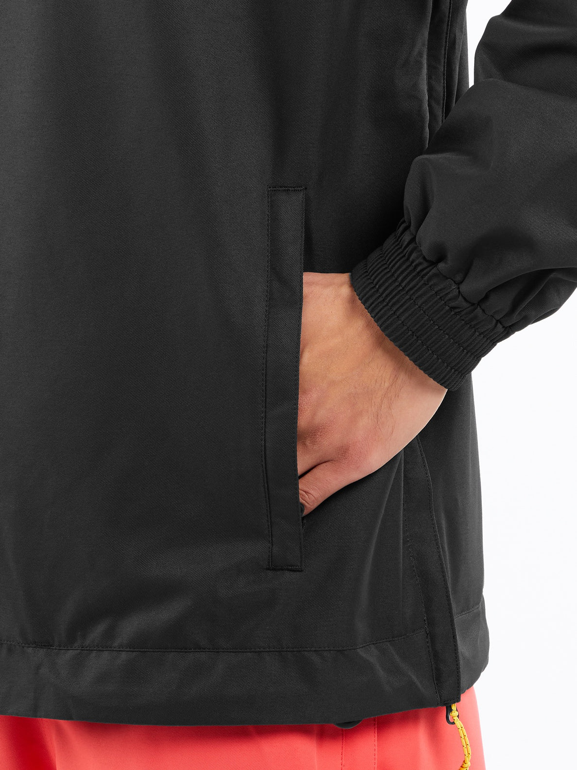 Mens Longo Pullover Jacket - Black (G0652411_BLK) [37]