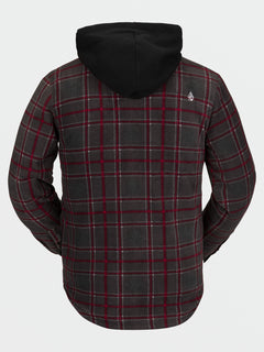 Mens Field Insulated Flannel Jacket - Black Plaid (G1652301_BLP) [B]